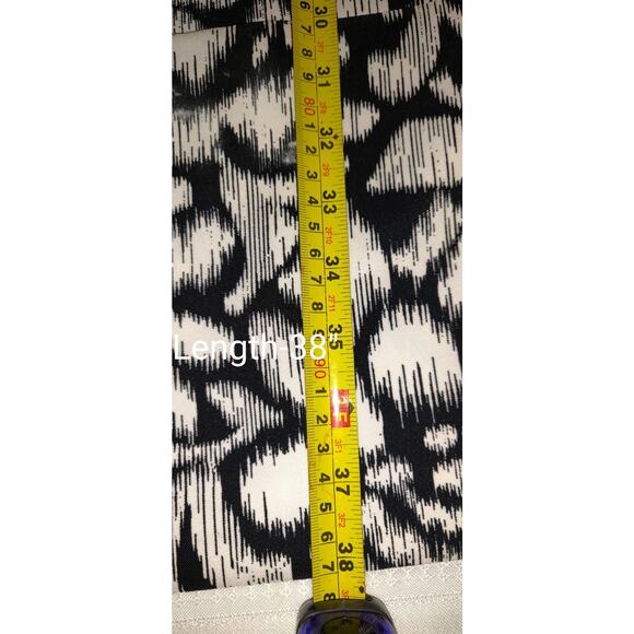 Alyx Black & White Floral Dress Women's 16 Asymmetrical Patchwork Design Sheath - Picture 13 of 16